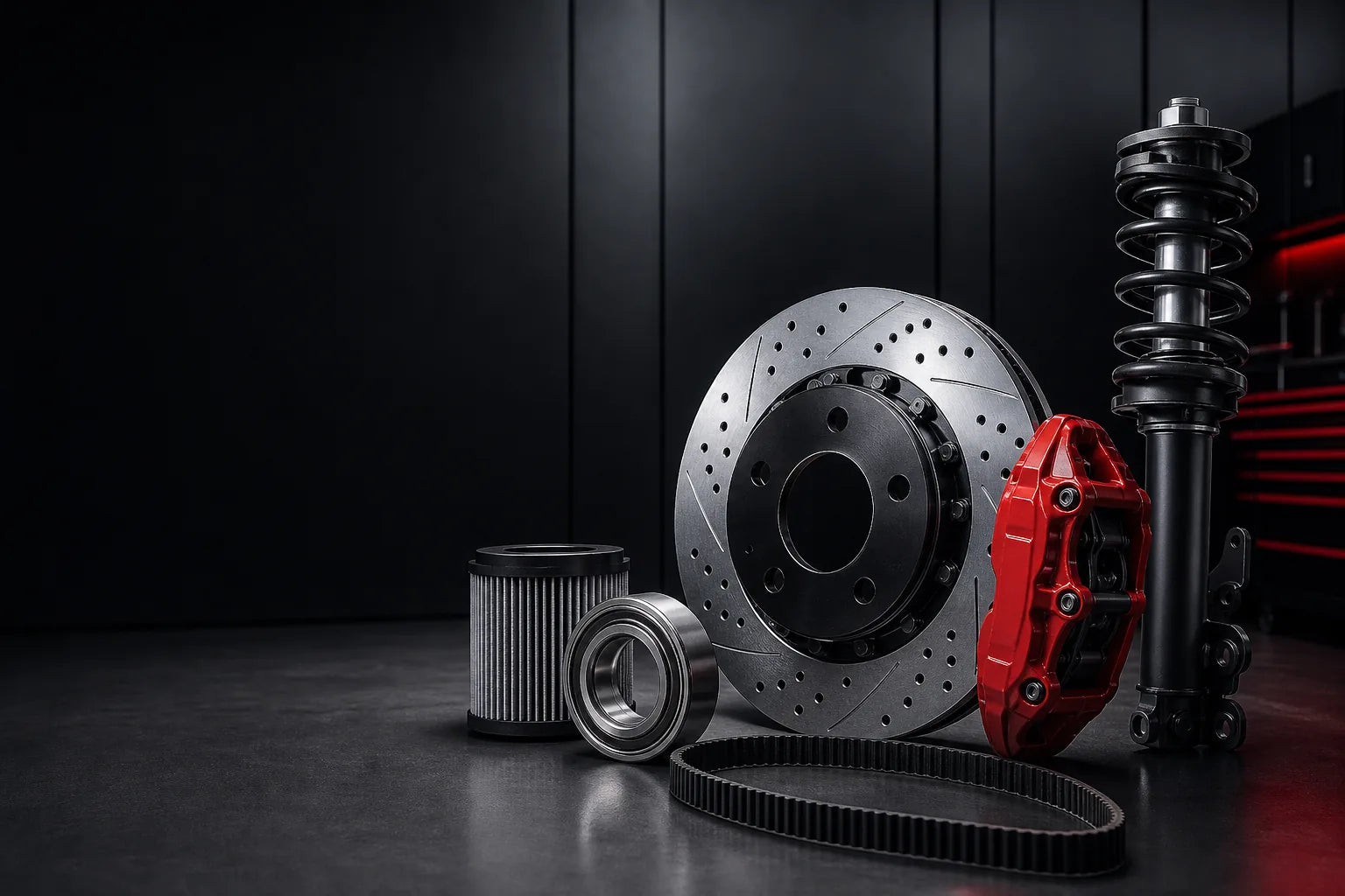Premium automotive brake, suspension and maintenance parts